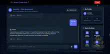 a screenshot of a smart code hub dashboard