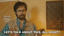 Lets Talk About This All Right Sam Rockwell GIF - Lets Talk About This All Right Sam Rockwell Don Verdean GIFs