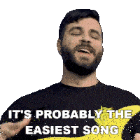 Its Probably The Easiest Song Andrew Baena Sticker - Its Probably The Easiest Song Andrew Baena The Song Is Easy For You Stickers