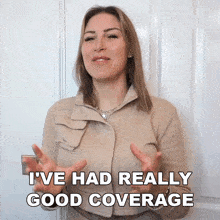 Ive Had Really Good Coverage Tracy Kiss GIF - Ive Had Really Good Coverage Tracy Kiss Ive Gotten A Lot Of Attention GIFs