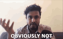 Obviously Not Abish Mathew GIF - Obviously Not Abish Mathew Apparently Not GIFs