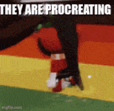 a picture of a person with the words they are procreating on it