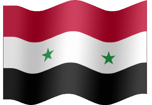 Syria Flag Wave Sticker - Syria Flag Wave Flag Stickers