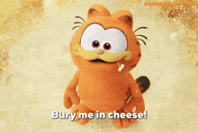 Garfield Bury Me In Cheese GIF - Garfield Bury Me In Cheese GIFs