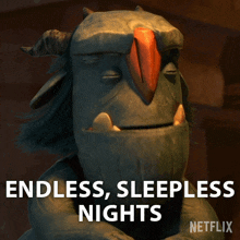 Endless Sleepless Nights Blinky GIF - Endless Sleepless Nights Blinky Trollhunters Tales Of Arcadia GIFs