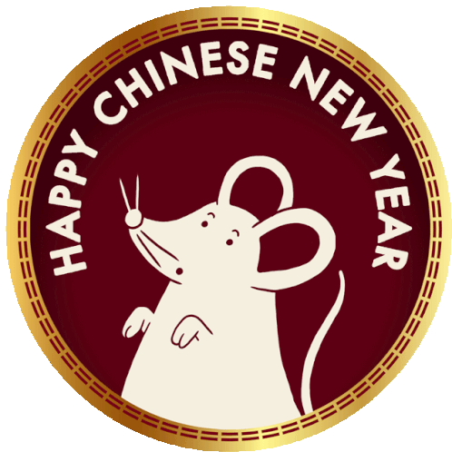 Year Of The Rat2020 Happy Chinese New Year Sticker
