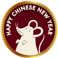 Year Of The Rat2020 Happy Chinese New Year Sticker - Year Of The Rat2020 Happy Chinese New Year Chinese New Year Stickers