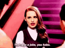 That Was A Joke Riverdale GIF - That Was A Joke Riverdale Cheryl Blossom GIFs