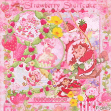 Strawberry Shortcake Blingee GIF - Strawberry Shortcake Blingee Glitter GIFs