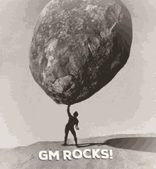Gm Rocks GIF - Gm Rocks Solana GIFs