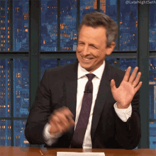 Cracking Up Seth Meyers GIF - Cracking Up Seth Meyers Late Night With Seth Meyers GIFs