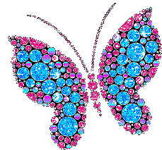 Butterfly Glittery Sticker - Butterfly Glittery Sparks Stickers