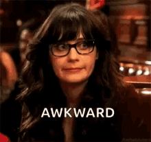 New Girl Awkward GIF - New Girl Awkward Zooey Deschanel GIFs