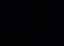 a pixel art drawing of a cartoon character with blue eyes