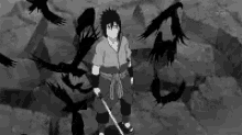 Sasuke Itachi GIF - Sasuke Itachi Crows GIFs