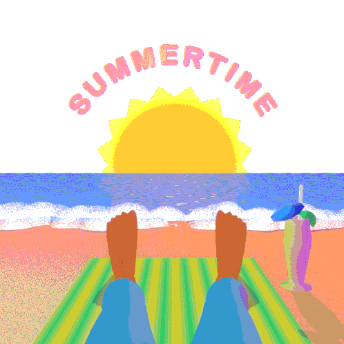 Summertime Summer Mode Sticker - Summertime Summer Mode Vacay Mode Stickers