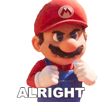 Alright Mario Sticker - Alright Mario Chris Pratt Stickers