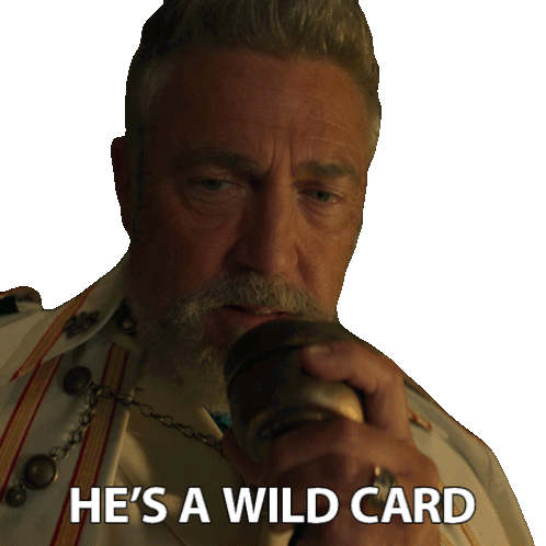 He'S A Wild Card Garp Sticker - He'S A Wild Card Garp Vincent Regan Stickers
