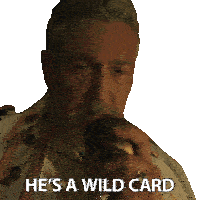 He'S A Wild Card Garp Sticker - He'S A Wild Card Garp Vincent Regan Stickers