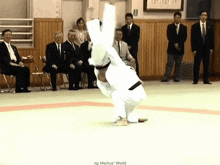 a picture of a judo match with the words markus world on the bottom