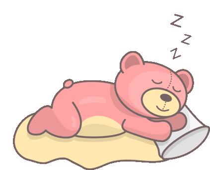 Sleepy Sleepy Bear Sticker - Sleepy Sleepy Bear Bear Stickers