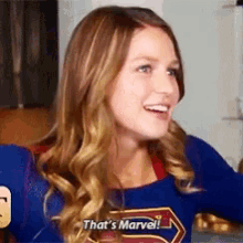 Real Supergirl Melissa Benoist GIF - Real Supergirl Melissa Benoist Thats Marvel GIFs