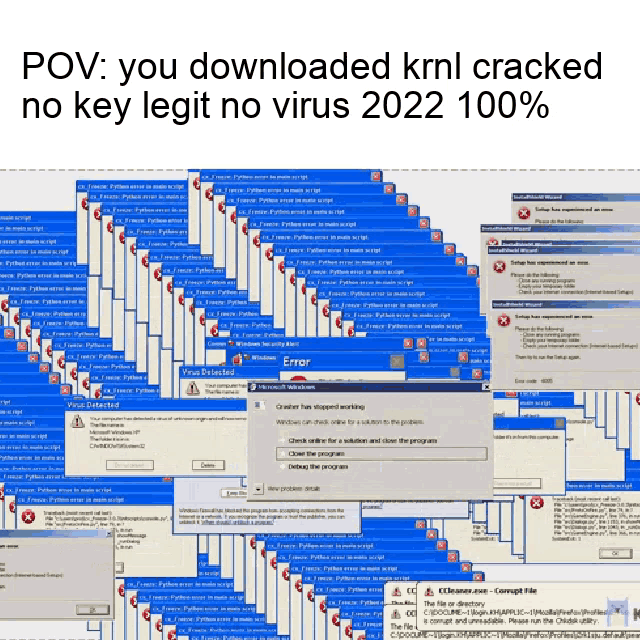 Should this amount of viruses show up for krnl? (Didnt get off