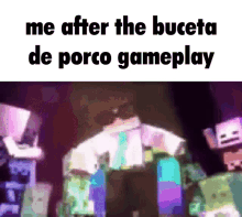 a screenshot of a video game that says me after the buceta de porco gameplay