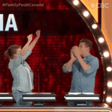 High Five Family Feud Canada GIF - High Five Family Feud Canada Family Feud GIFs
