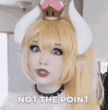 Not The Point Bowsette GIF - Not The Point Bowsette Cosplay GIFs