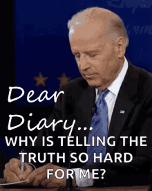 Diary Dear Diary GIF - Diary Dear Diary Joe Biden GIFs