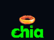 a logo for chia with a ring in the middle