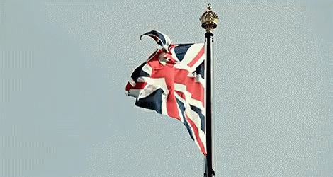 uk united kingdom flag waving