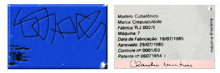 a blue and white sign that says modelo cubatonico