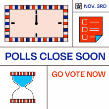 go vote polls close soon polls nov3 november3