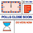 Go Vote Polls Close Soon Sticker - Go Vote Polls Close Soon Polls Stickers
