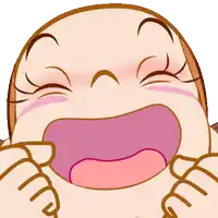 a close up of a cartoon character 's face with its mouth open