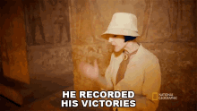 He Recorded His Victories Lost Treasures Of Egypt GIF - He Recorded His Victories Lost Treasures Of Egypt Documented GIFs