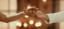 Prabhas Pooja Hegde GIF - Prabhas Pooja Hegde Holding Hands GIFs