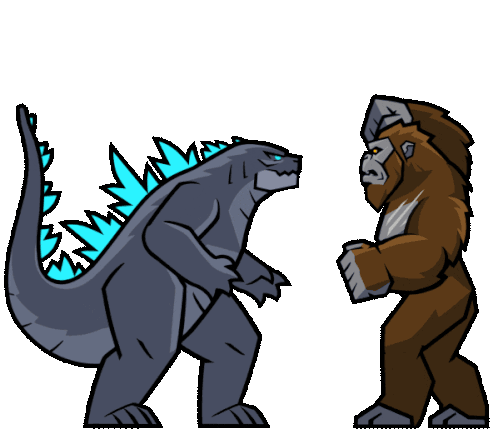 Godzilla Vs Kong Sticker - Godzilla Vs Kong Stickers