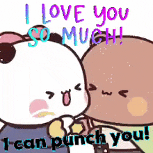 Punch Love GIF - Punch Love Bubu Dudu Fight GIFs