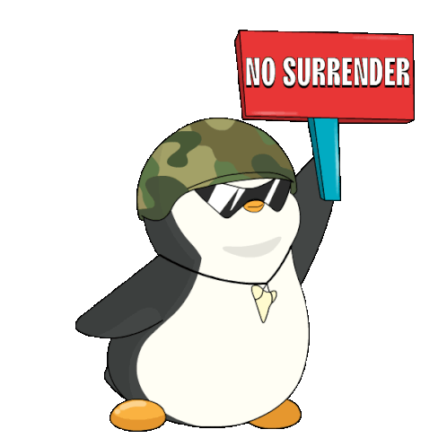 Surrender No Surrender Sticker - Surrender No Surrender Never Surrender Stickers