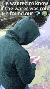 Pushed In Pond Soaking Wet GIF - Pushed In Pond Soaking Wet Soaked GIFs