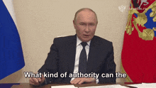 a man in a suit and tie says " what kind of authority can the kremlin.ru "