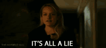 Its All A Lie Elisabeth Moss GIF - Its All A Lie Elisabeth Moss Cecilia Kass GIFs
