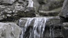 cascade waterfall water running water waterscape
