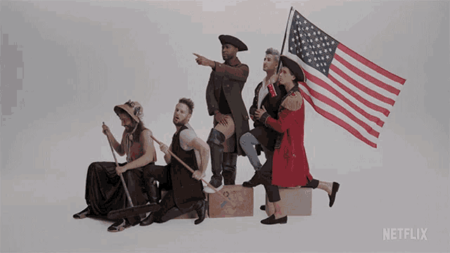 Washington Crossing The Delaware Jonathan Van Ness GIF Washington Crossing The Delaware Jonathan Van Ness Bobby Berk Discover Share GIFs