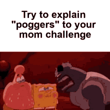 Try Not To Challenge Spongebob Melting GIF - Try Not To Challenge Spongebob Melting Try To Explain Poggers GIFs