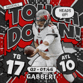 a football player named gabbert is holding a football