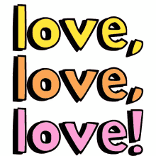love spread love one love i love you colorful